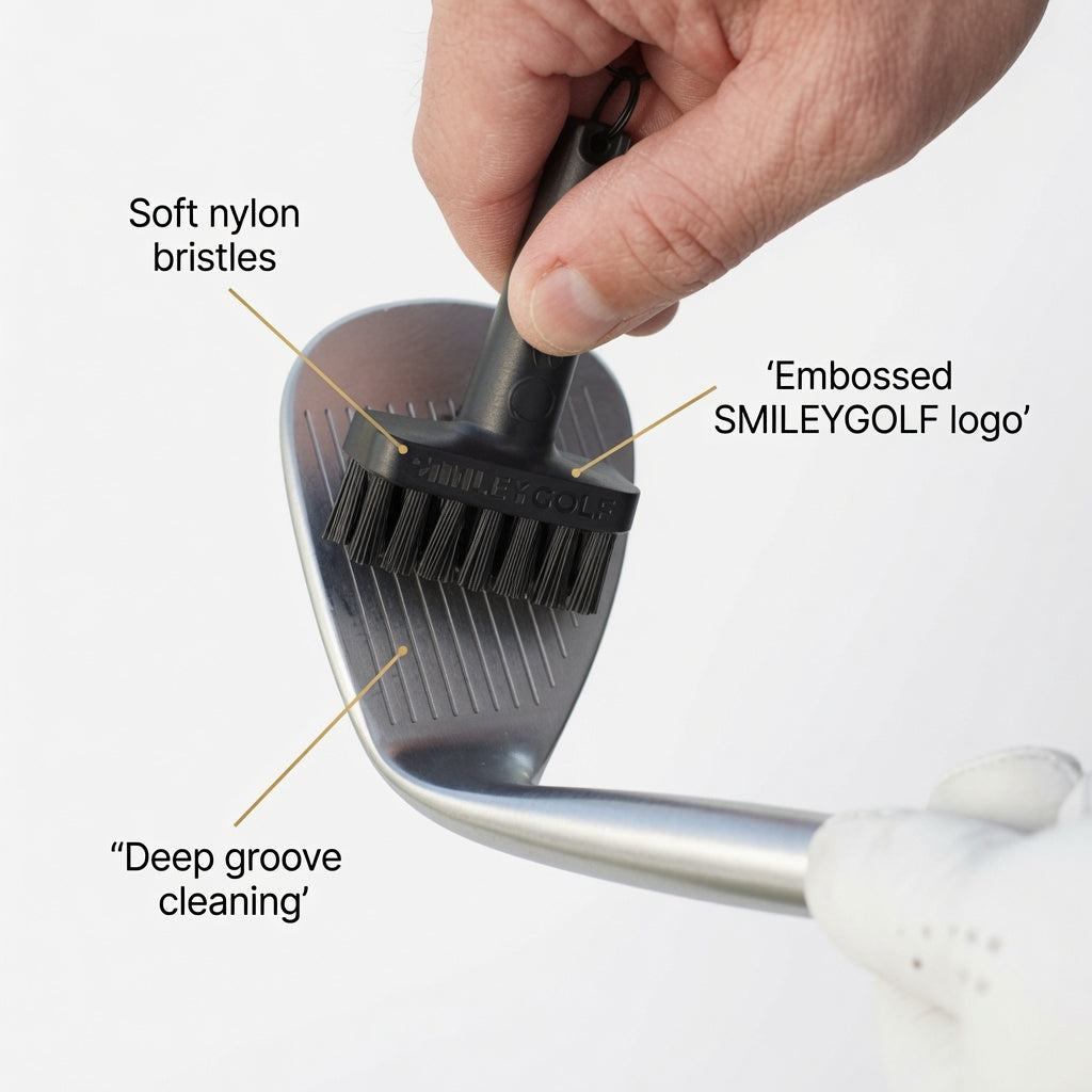 SMILEY POCKET MINI GOLF BRUSH