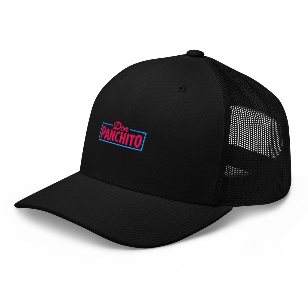 CLASSIC NEON RECTANGLE on trucker hat - Brown/Khaki