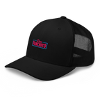 CLASSIC NEON RECTANGLE on trucker hat - Brown/Khaki