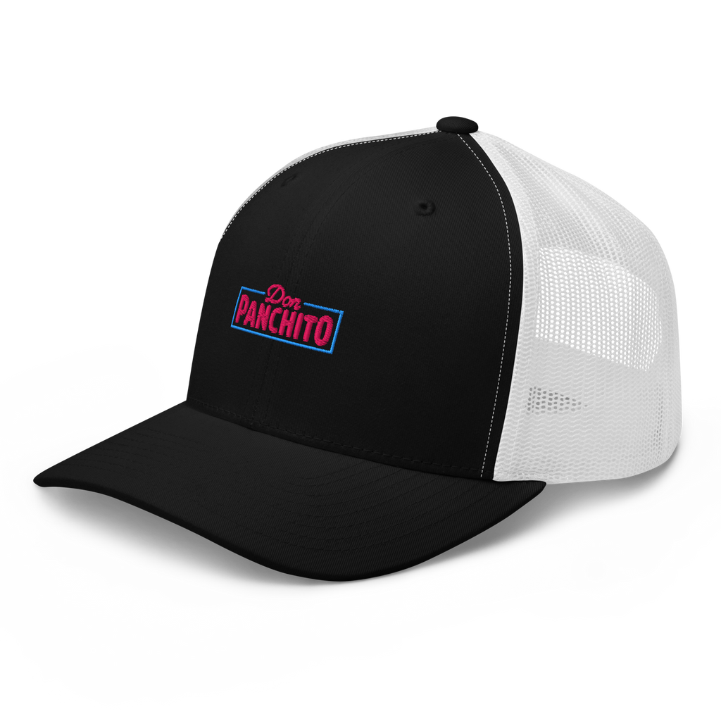 CLASSIC NEON RECTANGLE on trucker hat - Charcoal/Black