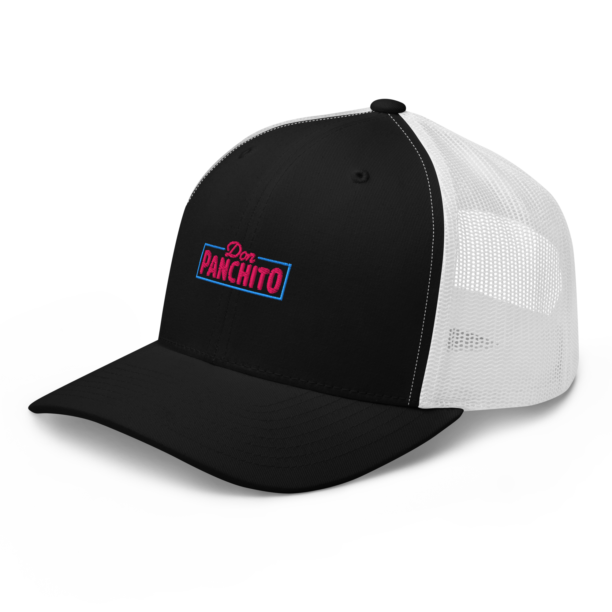 CLASSIC NEON RECTANGLE on trucker hat - Evergreen