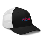 CLASSIC NEON RECTANGLE on trucker hat - White