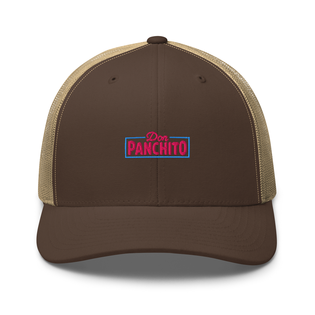 CLASSIC NEON RECTANGLE on trucker hat - Dark Heather Gray