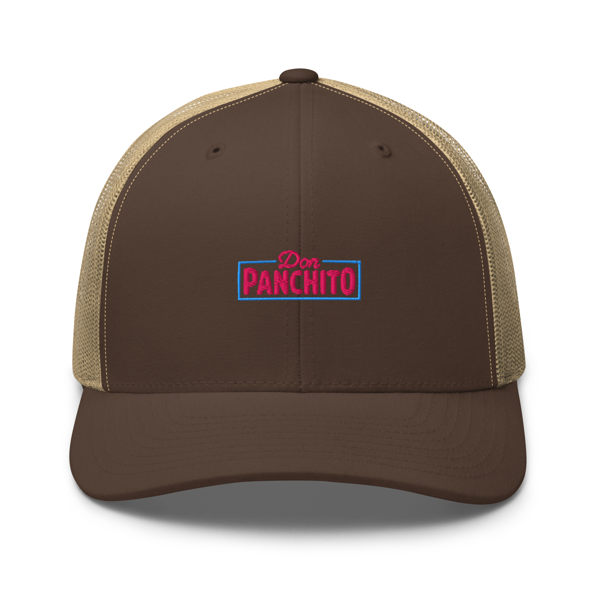 CLASSIC NEON RECTANGLE on trucker hat - Dark Heather Gray