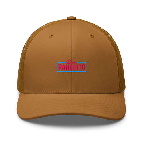 CLASSIC NEON RECTANGLE on trucker hat - Caramel