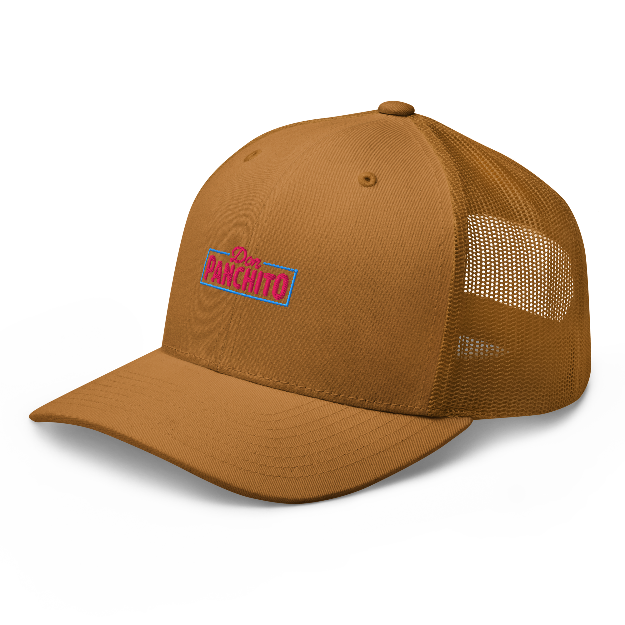 CLASSIC NEON RECTANGLE on trucker hat - Khaki