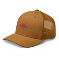 CLASSIC NEON RECTANGLE on trucker hat - Caramel