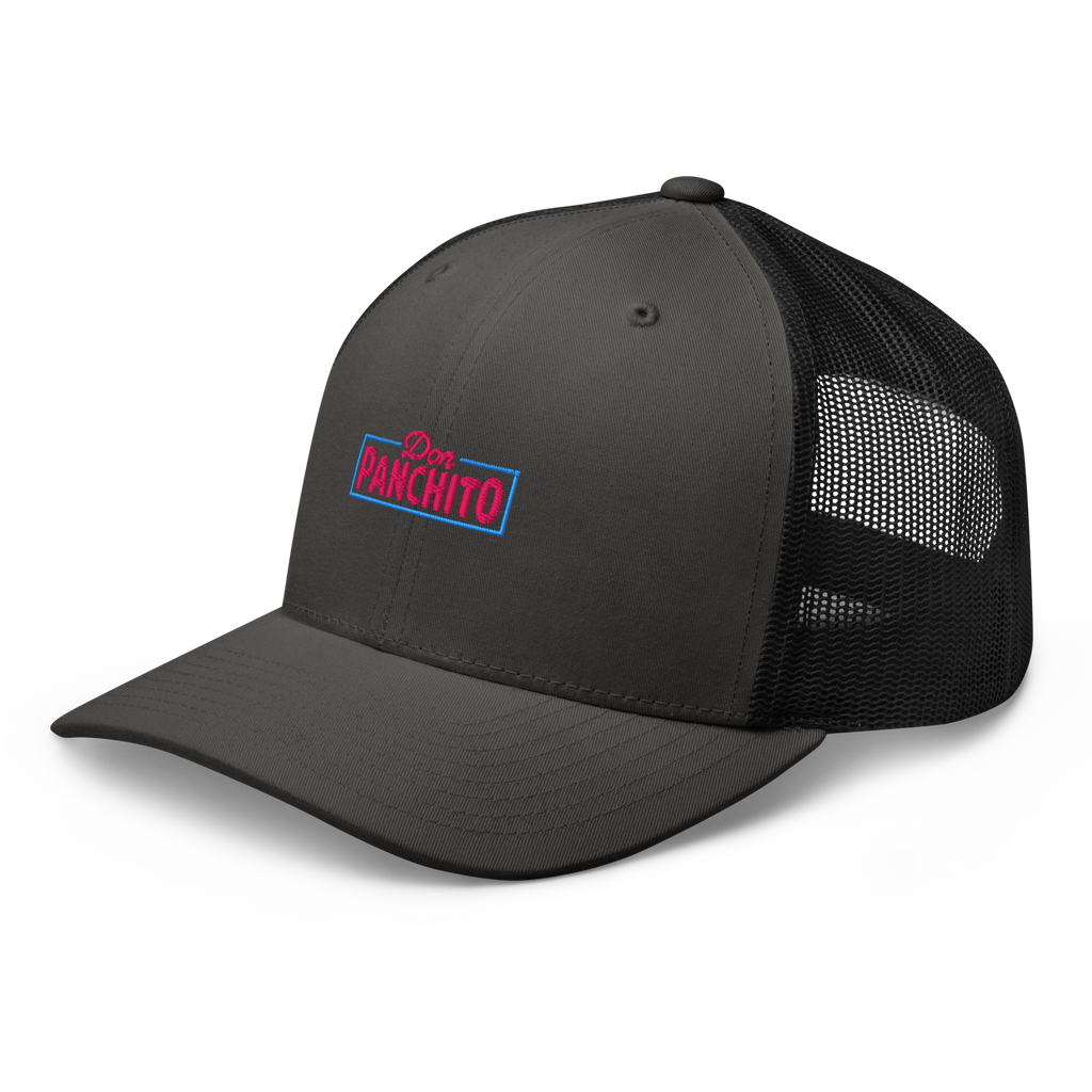CLASSIC NEON RECTANGLE on trucker hat - Charcoal