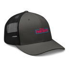 CLASSIC NEON RECTANGLE on trucker hat - Heather Grey/White
