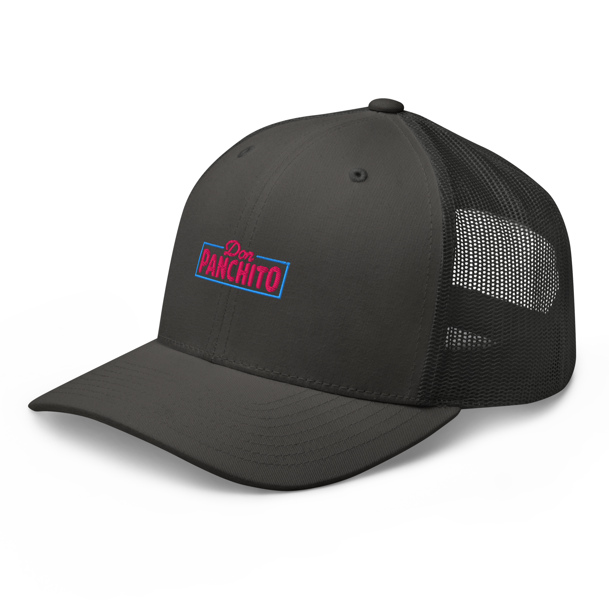 CLASSIC NEON RECTANGLE on trucker hat - White