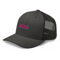 CLASSIC NEON RECTANGLE on trucker hat - Charcoal