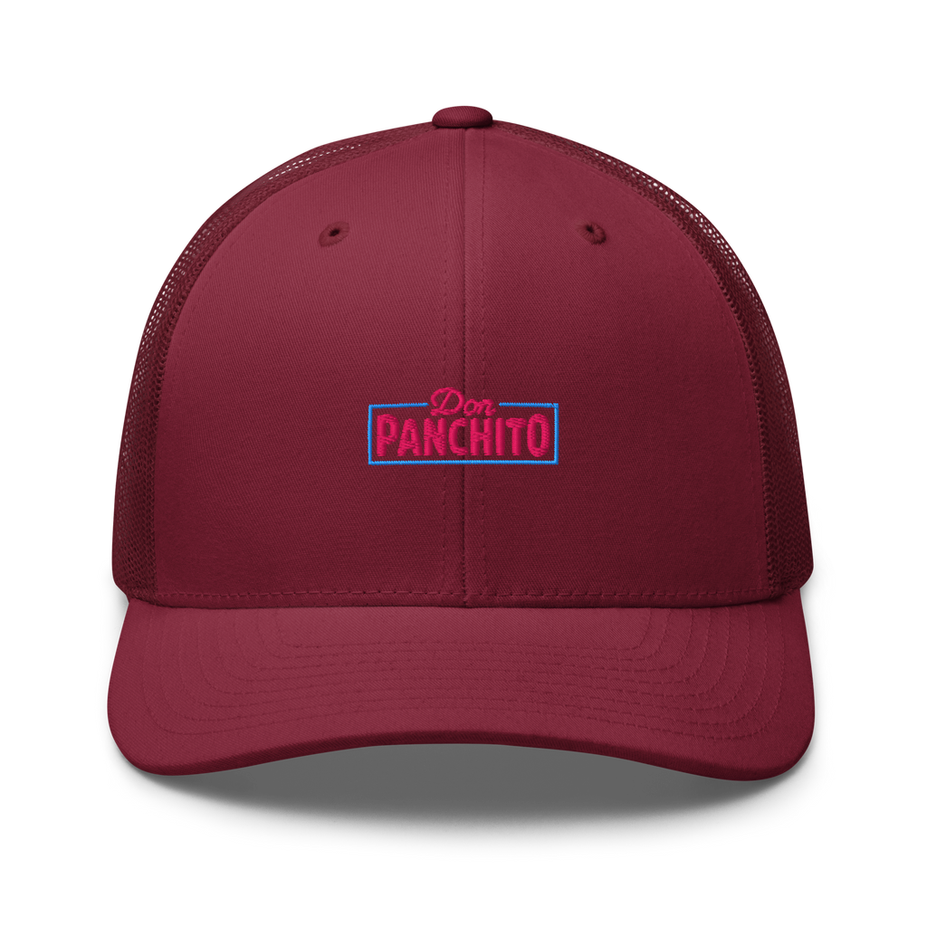 CLASSIC NEON RECTANGLE on trucker hat - Navy/White