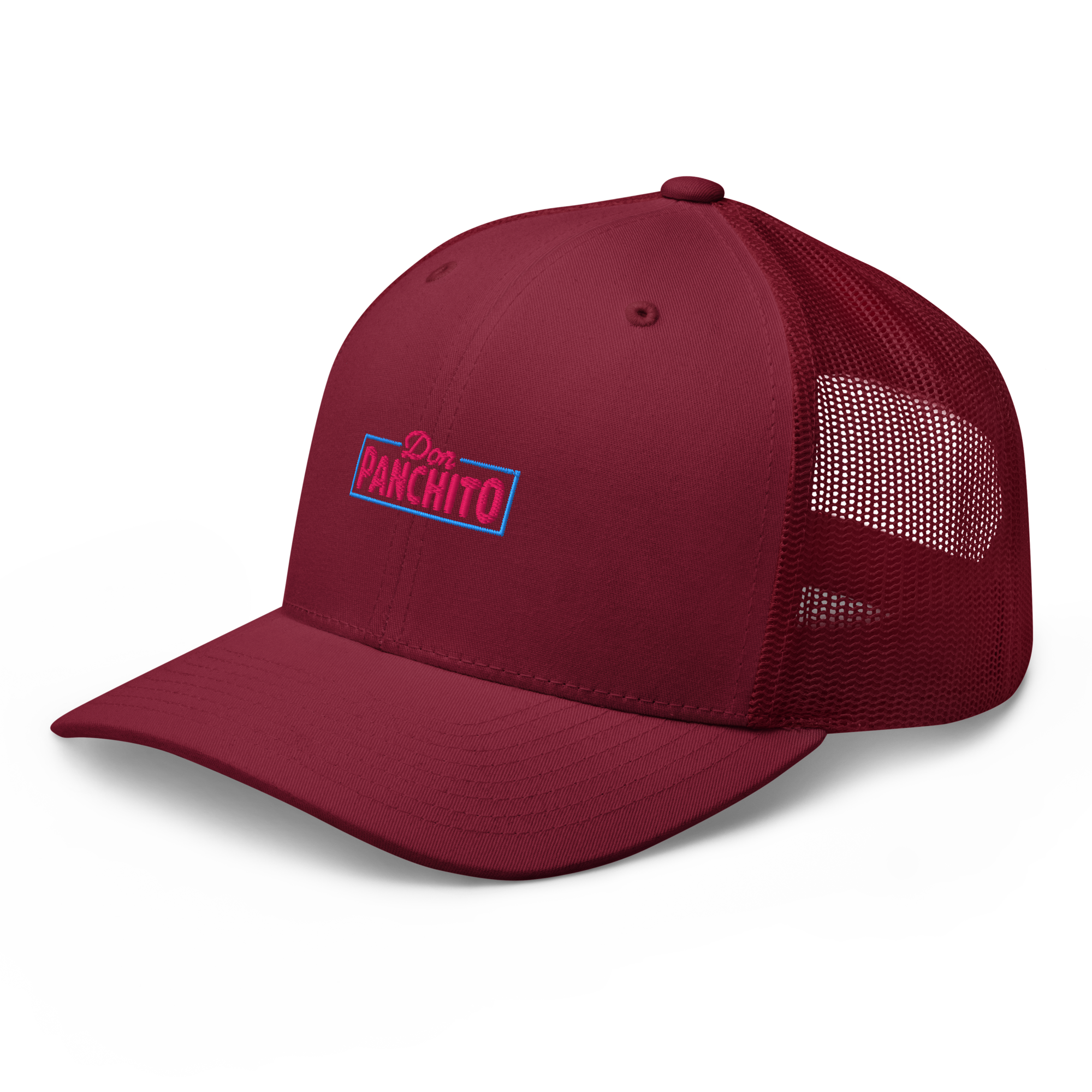 CLASSIC NEON RECTANGLE on trucker hat - Evergreen