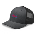 CLASSIC NEON RECTANGLE on trucker hat - Navy/White