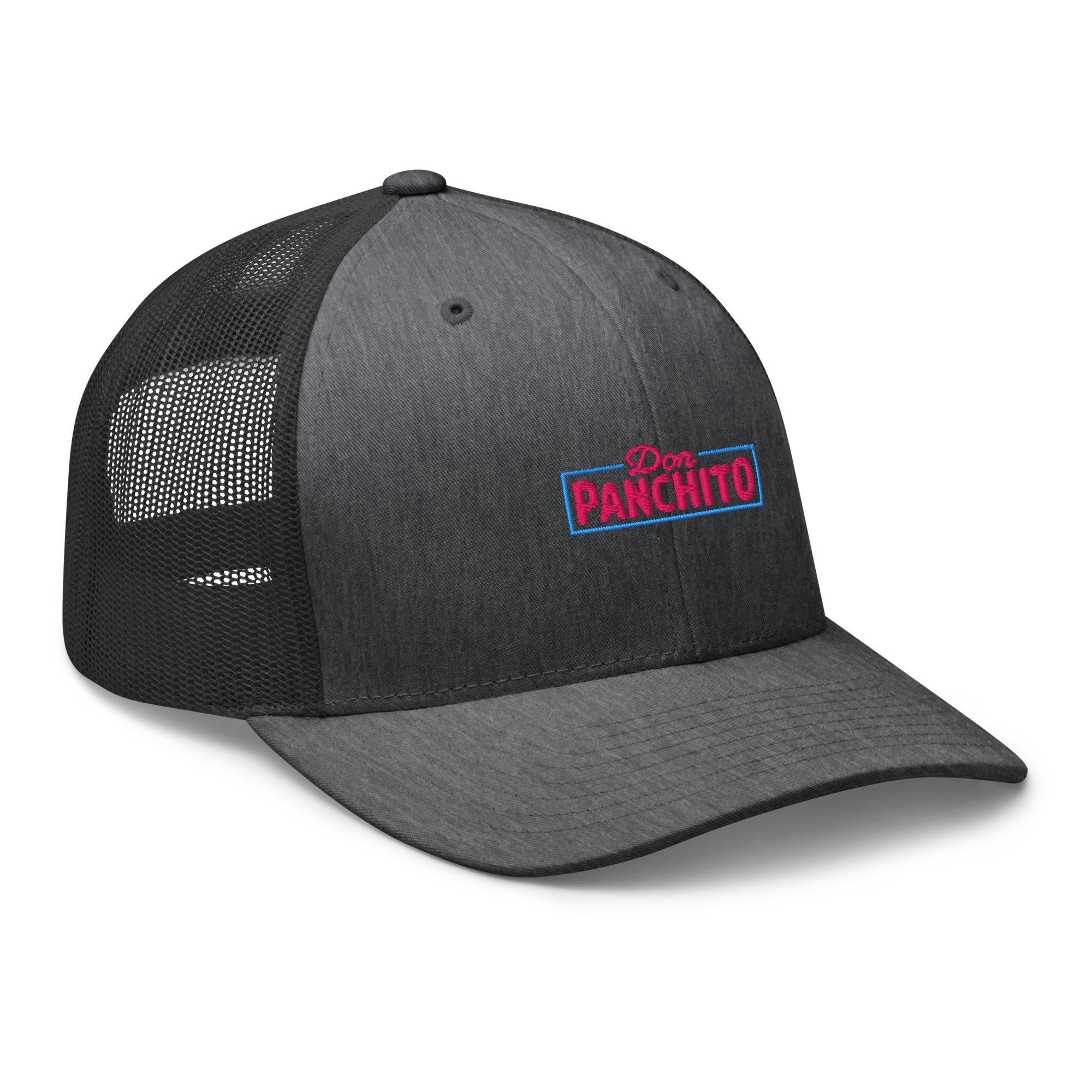 CLASSIC NEON RECTANGLE on trucker hat - Navy
