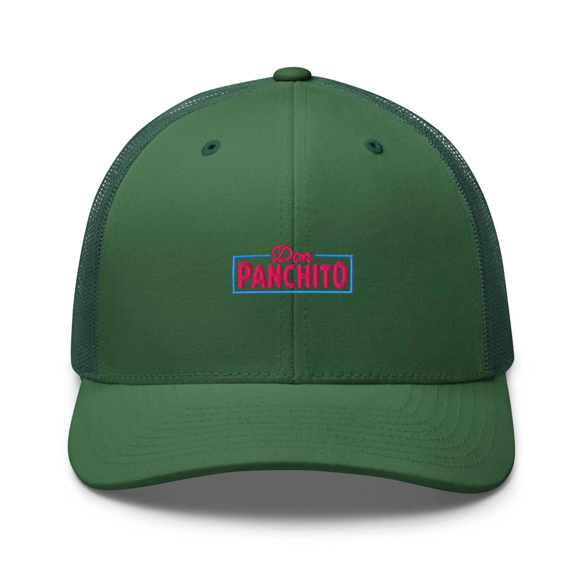 CLASSIC NEON RECTANGLE on trucker hat - Dark Heather Gray