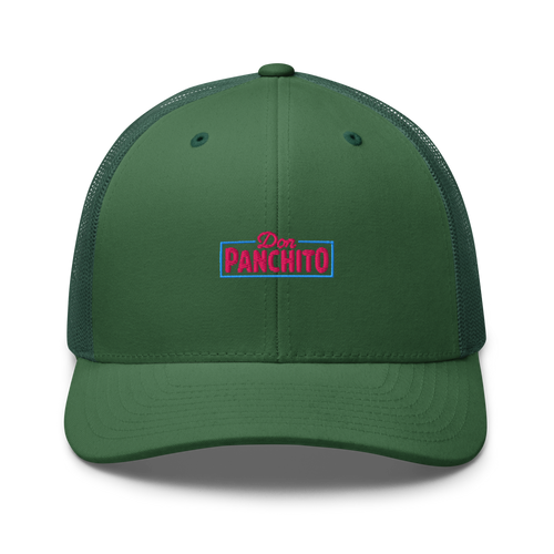 CLASSIC NEON RECTANGLE on trucker hat - Evergreen