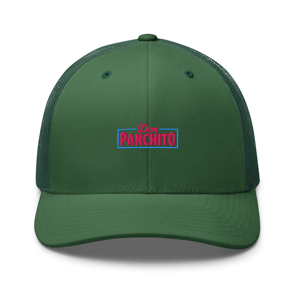 CLASSIC NEON RECTANGLE on trucker hat - Heather Grey/White