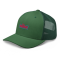 CLASSIC NEON RECTANGLE on trucker hat - Evergreen