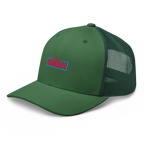 CLASSIC NEON RECTANGLE on trucker hat - Evergreen