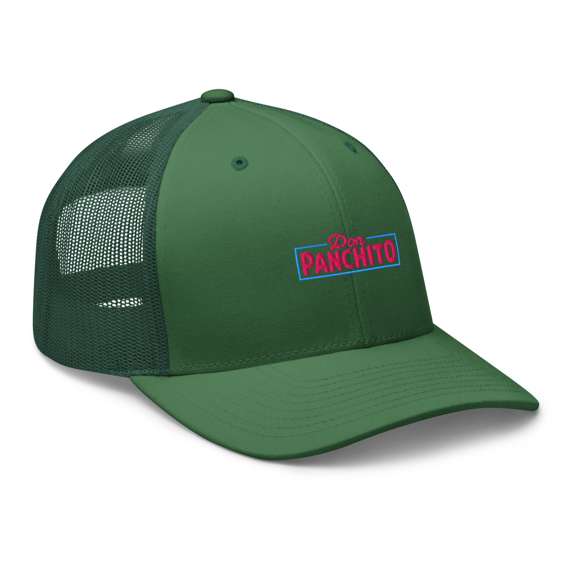 CLASSIC NEON RECTANGLE on trucker hat - Navy