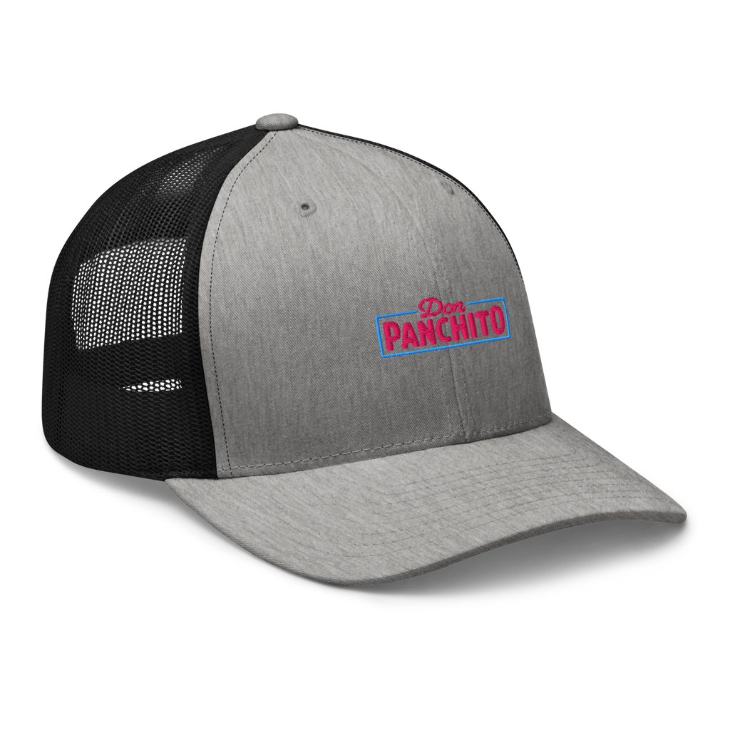 CLASSIC NEON RECTANGLE on trucker hat - Brown/Khaki