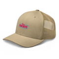 CLASSIC NEON RECTANGLE on trucker hat - Khaki