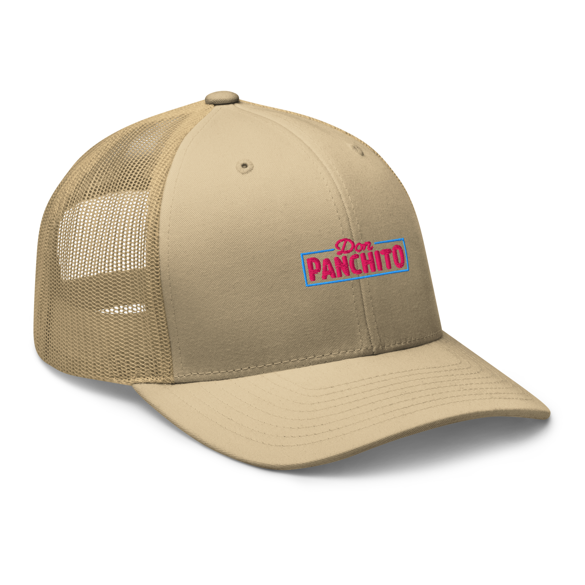 CLASSIC NEON RECTANGLE on trucker hat - Navy