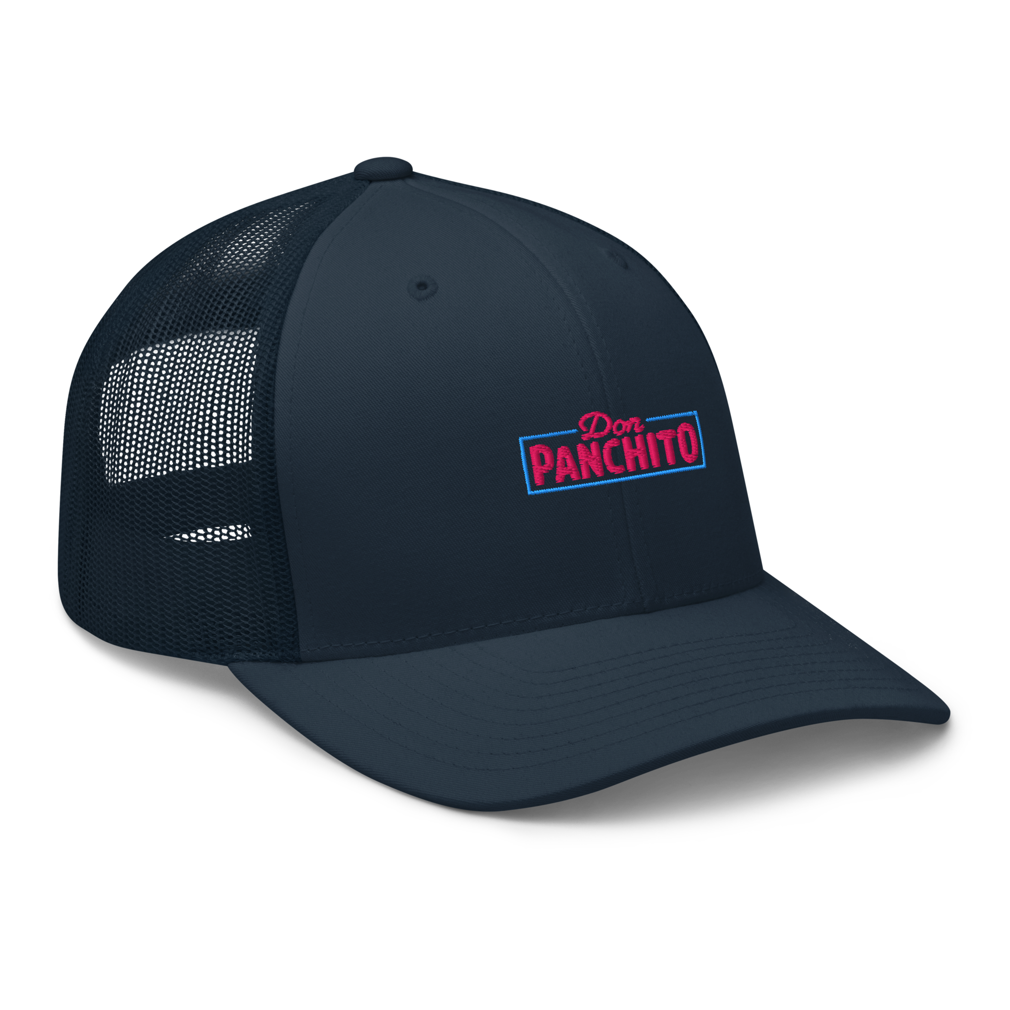 CLASSIC NEON RECTANGLE on trucker hat - Silver