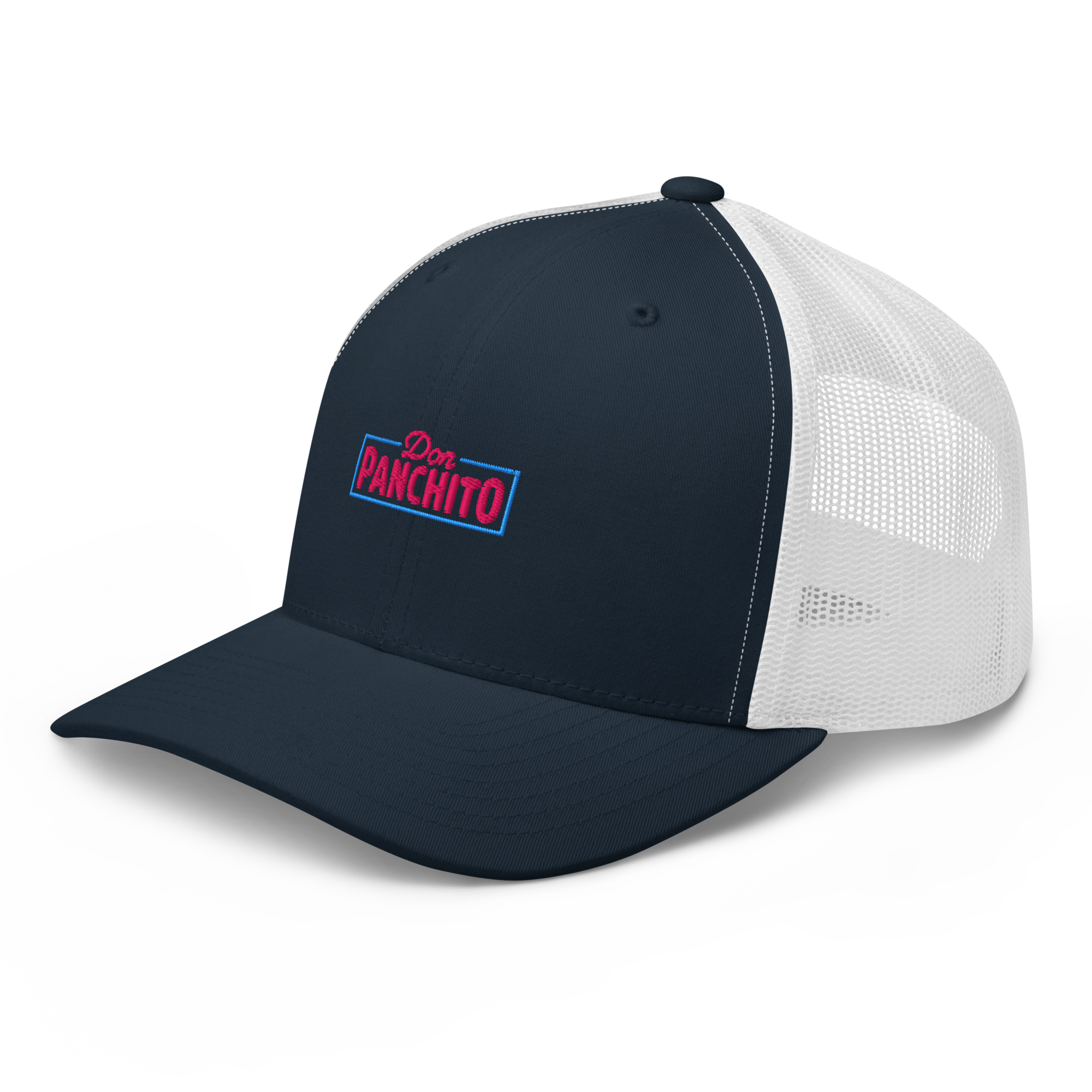 CLASSIC NEON RECTANGLE on trucker hat - Brown/Khaki