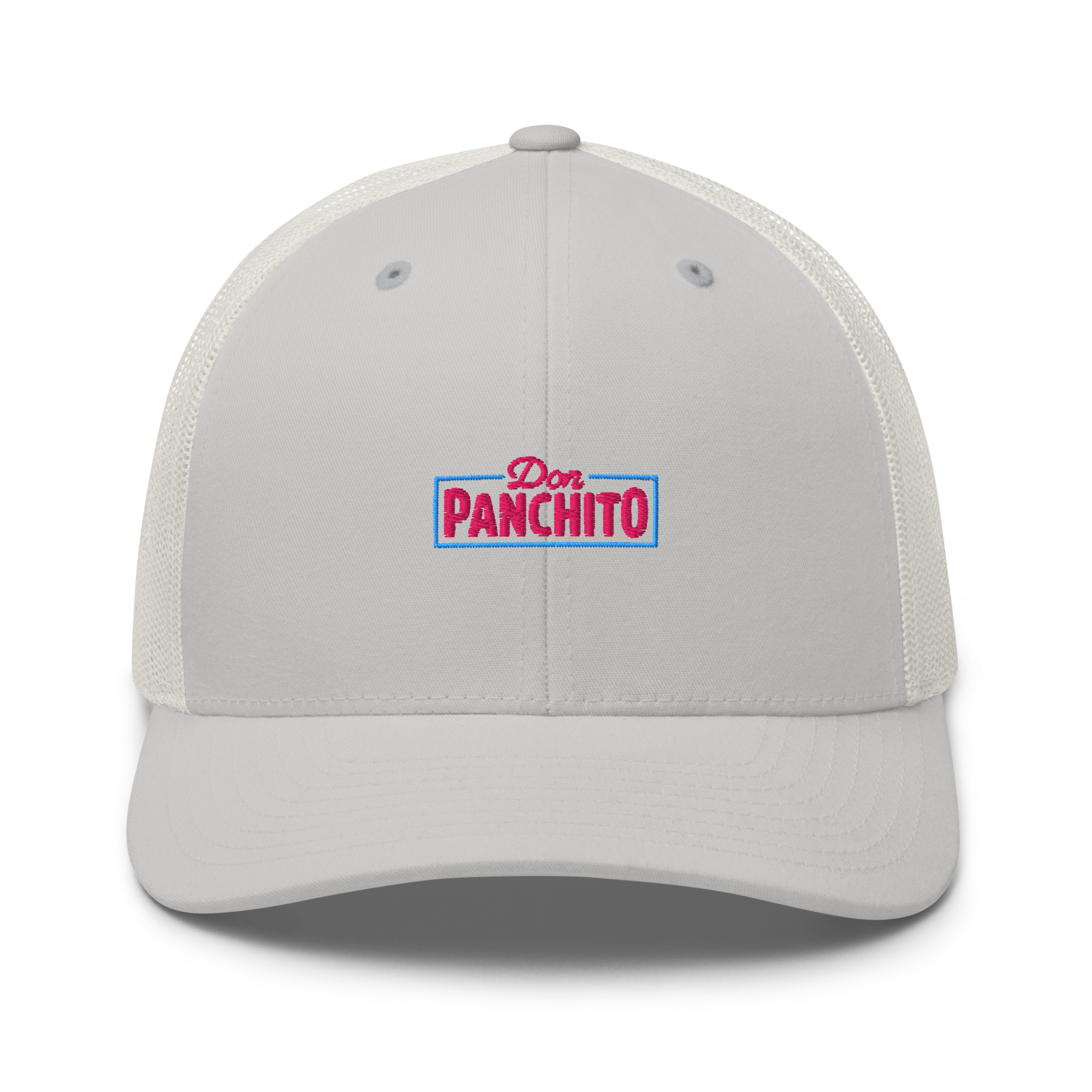 CLASSIC NEON RECTANGLE on trucker hat - Navy/White