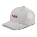 CLASSIC NEON RECTANGLE on trucker hat - Silver