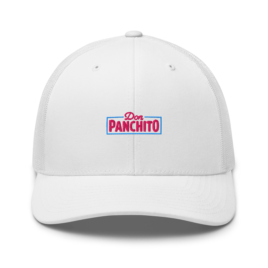 CLASSIC NEON RECTANGLE on trucker hat - Heather Grey/White
