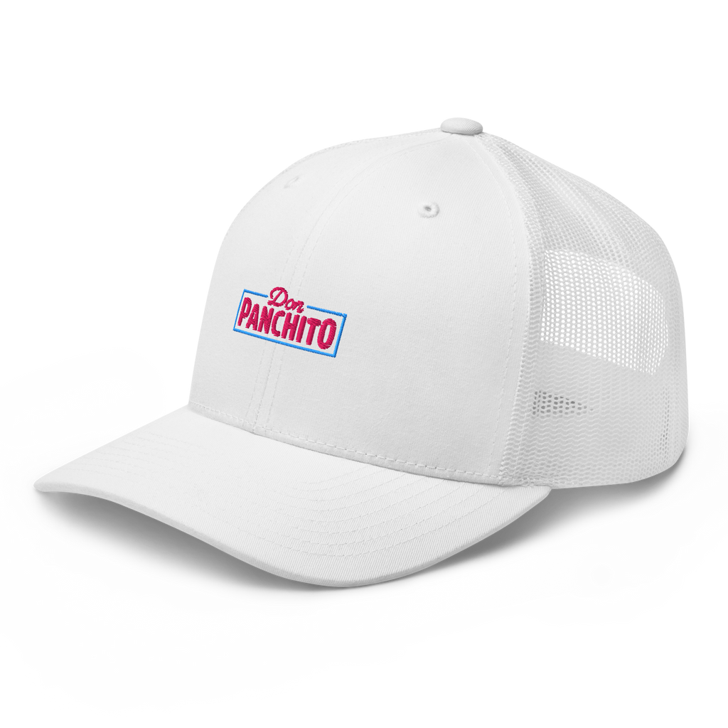 CLASSIC NEON RECTANGLE on trucker hat - White