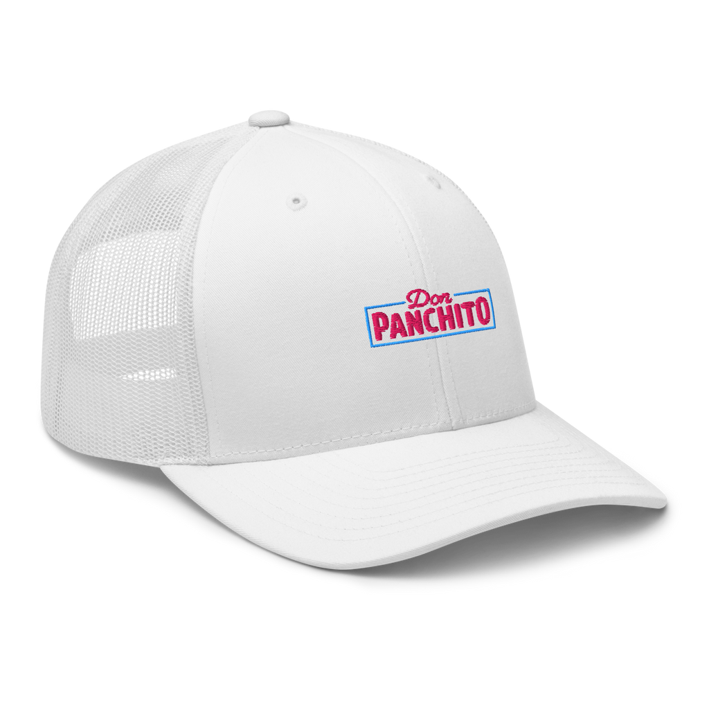 CLASSIC NEON RECTANGLE on trucker hat - Silver