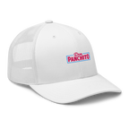CLASSIC NEON RECTANGLE on trucker hat - Brown/Khaki