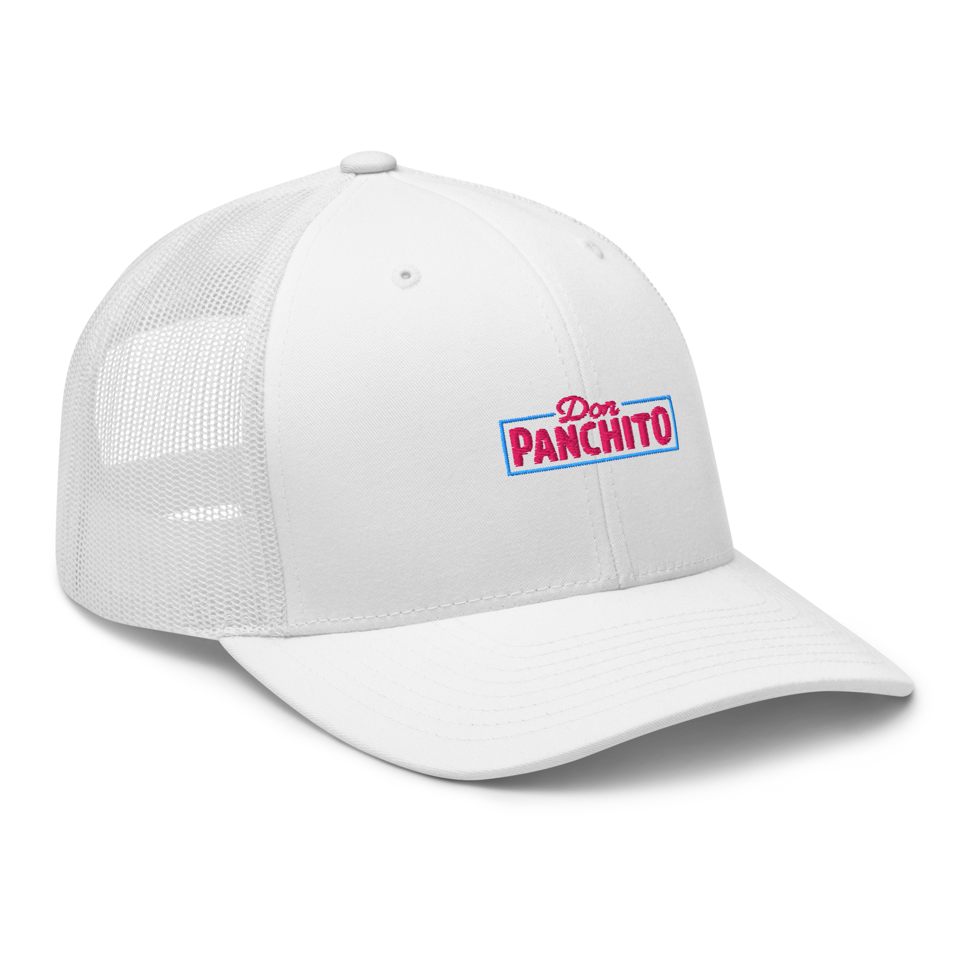 CLASSIC NEON RECTANGLE on trucker hat - Navy