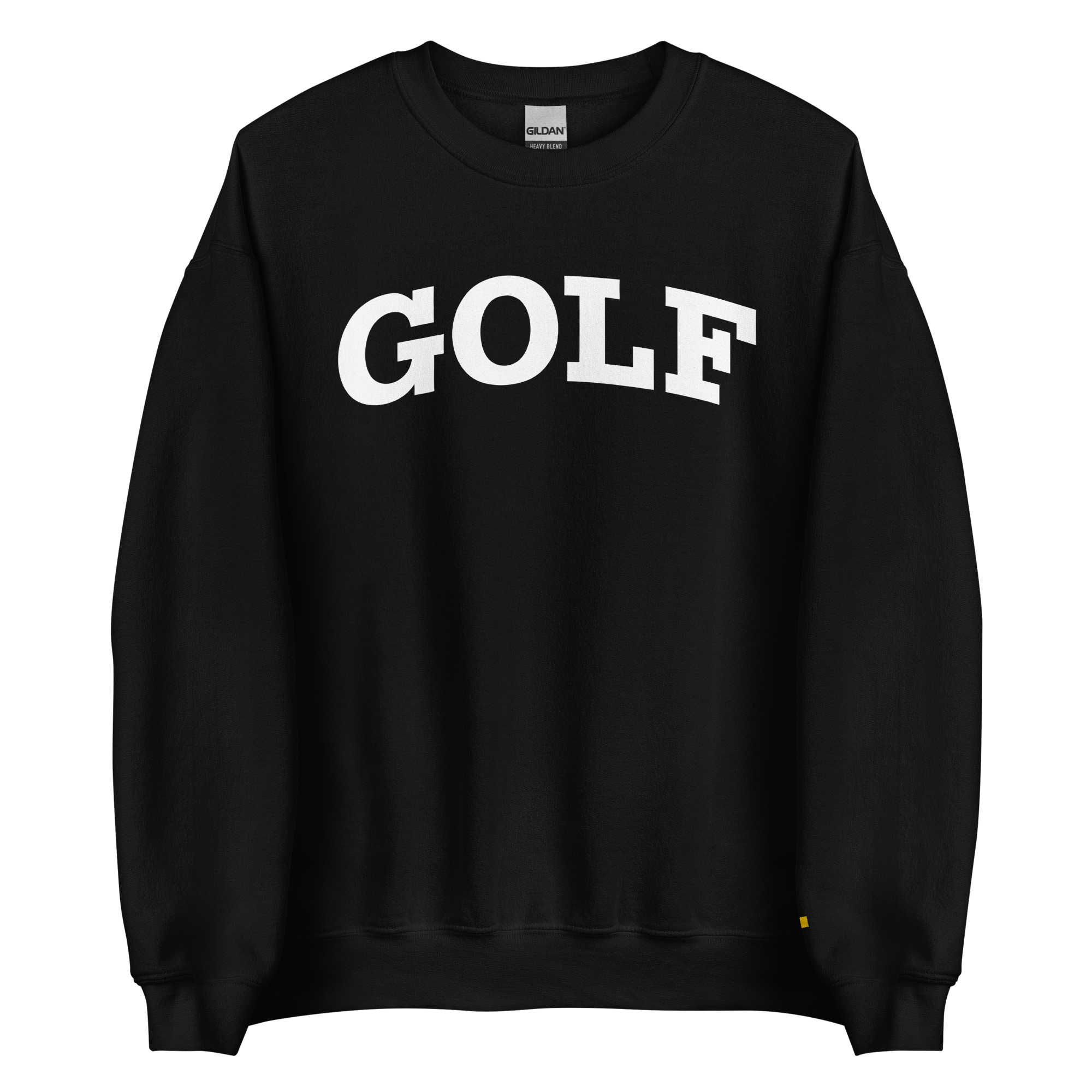 GOLF ARCH ON CHEST + YELLOW FLAG ON LEFT WRIST on unisex sweatshirt - Navy
