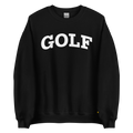 GOLF ARCH ON CHEST + YELLOW FLAG ON LEFT WRIST on unisex sweatshirt - Black