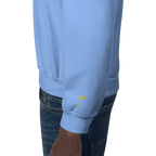 GOLF ARCH ON CHEST + YELLOW FLAG ON LEFT WRIST on unisex sweatshirt - Light Pink