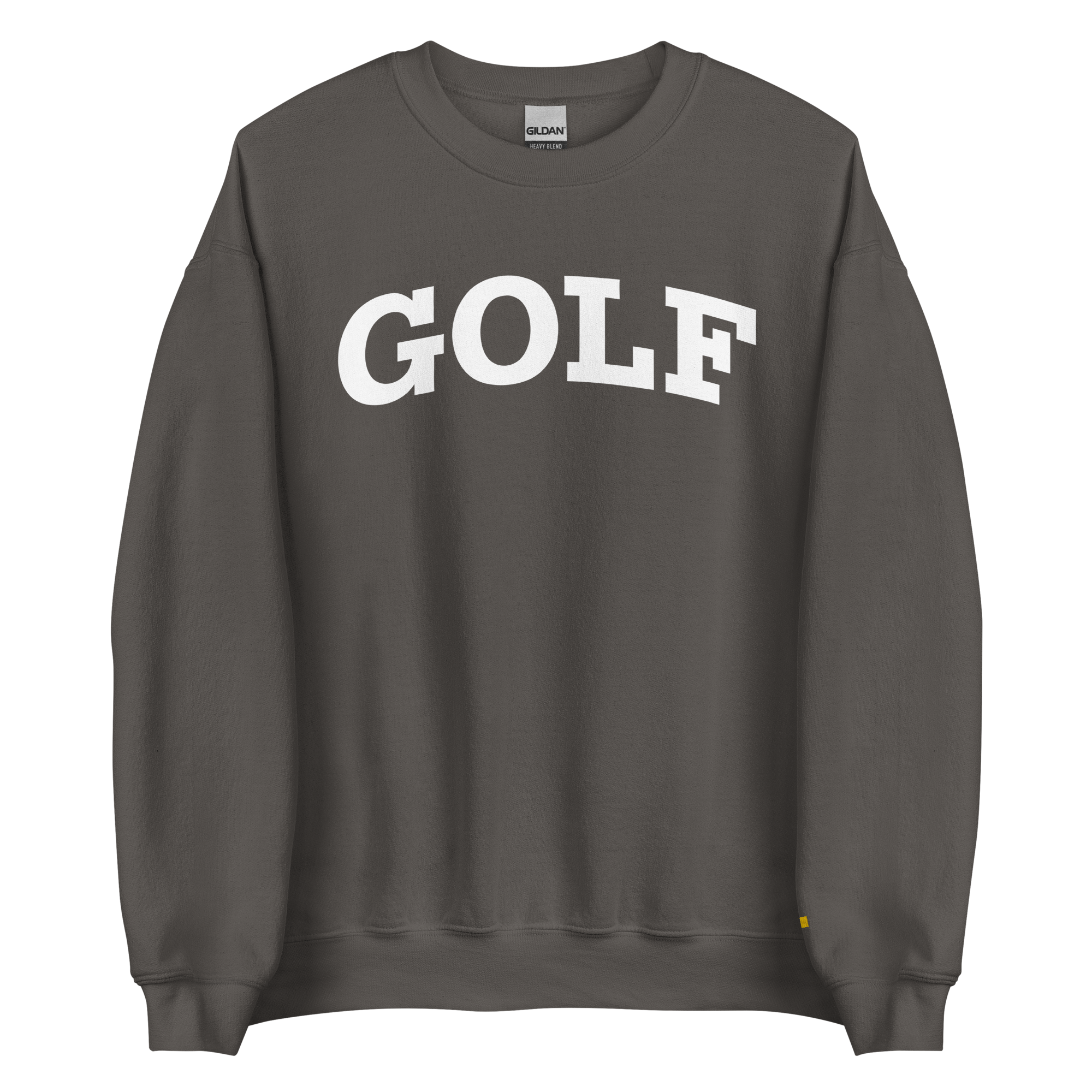 GOLF ARCH ON CHEST + YELLOW FLAG ON LEFT WRIST on unisex sweatshirt - Navy