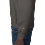 GOLF ARCH ON CHEST + YELLOW FLAG ON LEFT WRIST on unisex sweatshirt - Navy