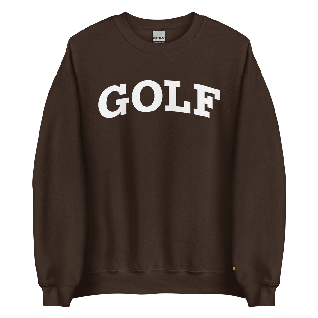 GOLF ARCH ON CHEST + YELLOW FLAG ON LEFT WRIST on unisex sweatshirt - Navy
