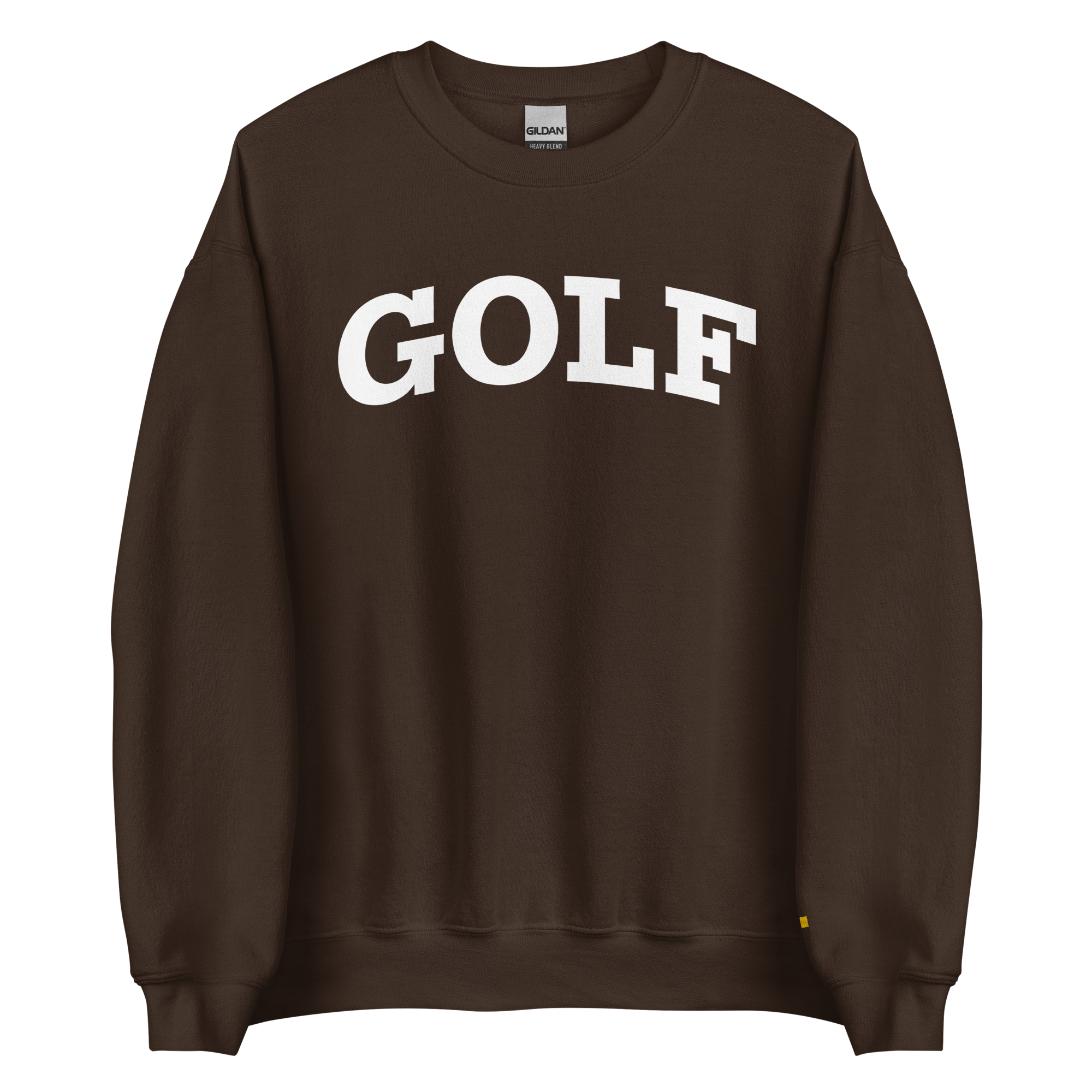 GOLF ARCH ON CHEST + YELLOW FLAG ON LEFT WRIST on unisex sweatshirt - Charcoal