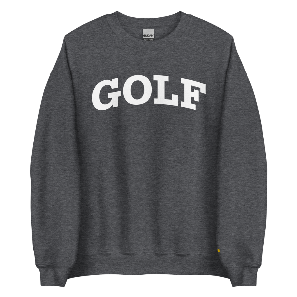 GOLF ARCH ON CHEST + YELLOW FLAG ON LEFT WRIST on unisex sweatshirt - Navy