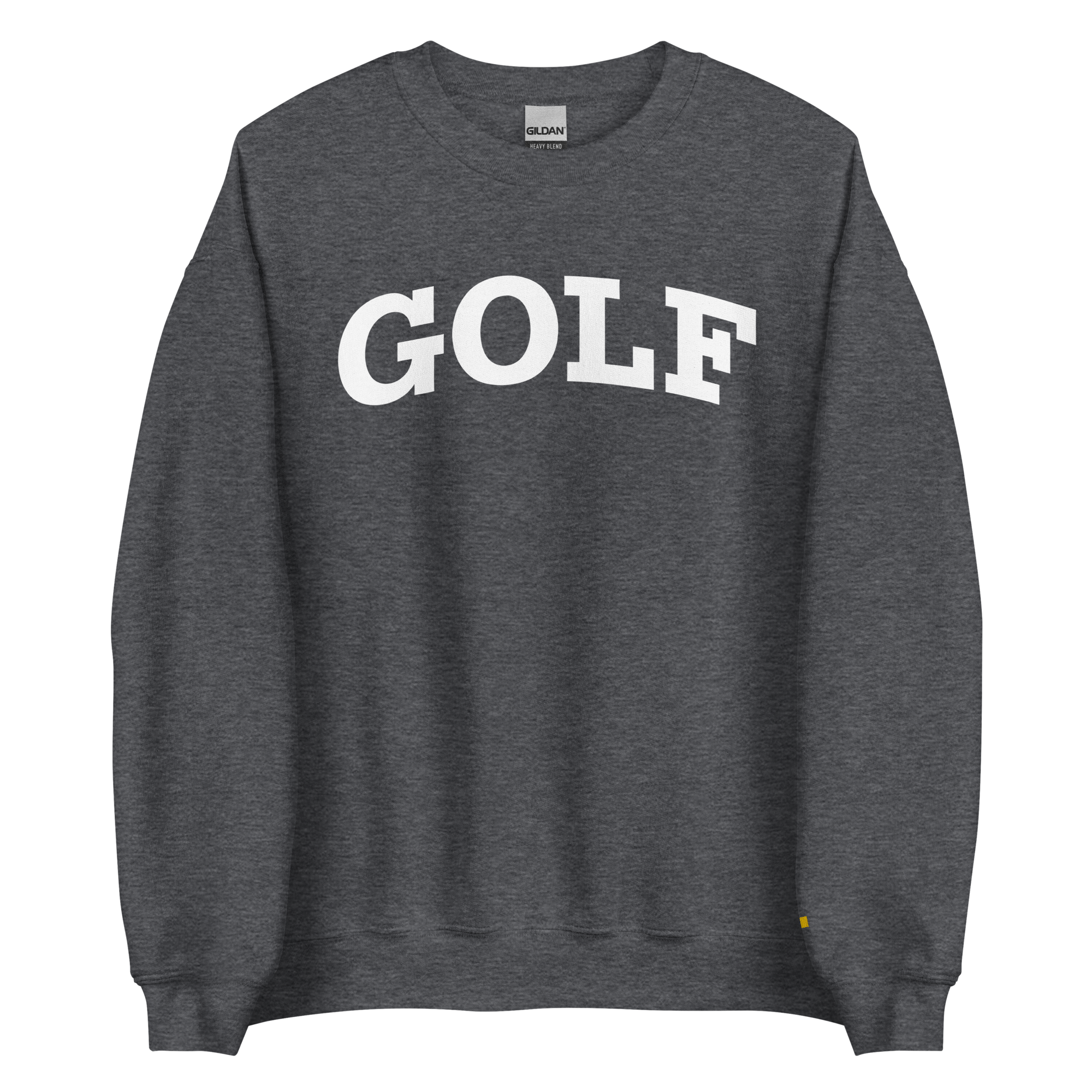 GOLF ARCH ON CHEST + YELLOW FLAG ON LEFT WRIST on unisex sweatshirt - Navy