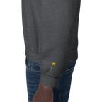 GOLF ARCH ON CHEST + YELLOW FLAG ON LEFT WRIST on unisex sweatshirt - Navy