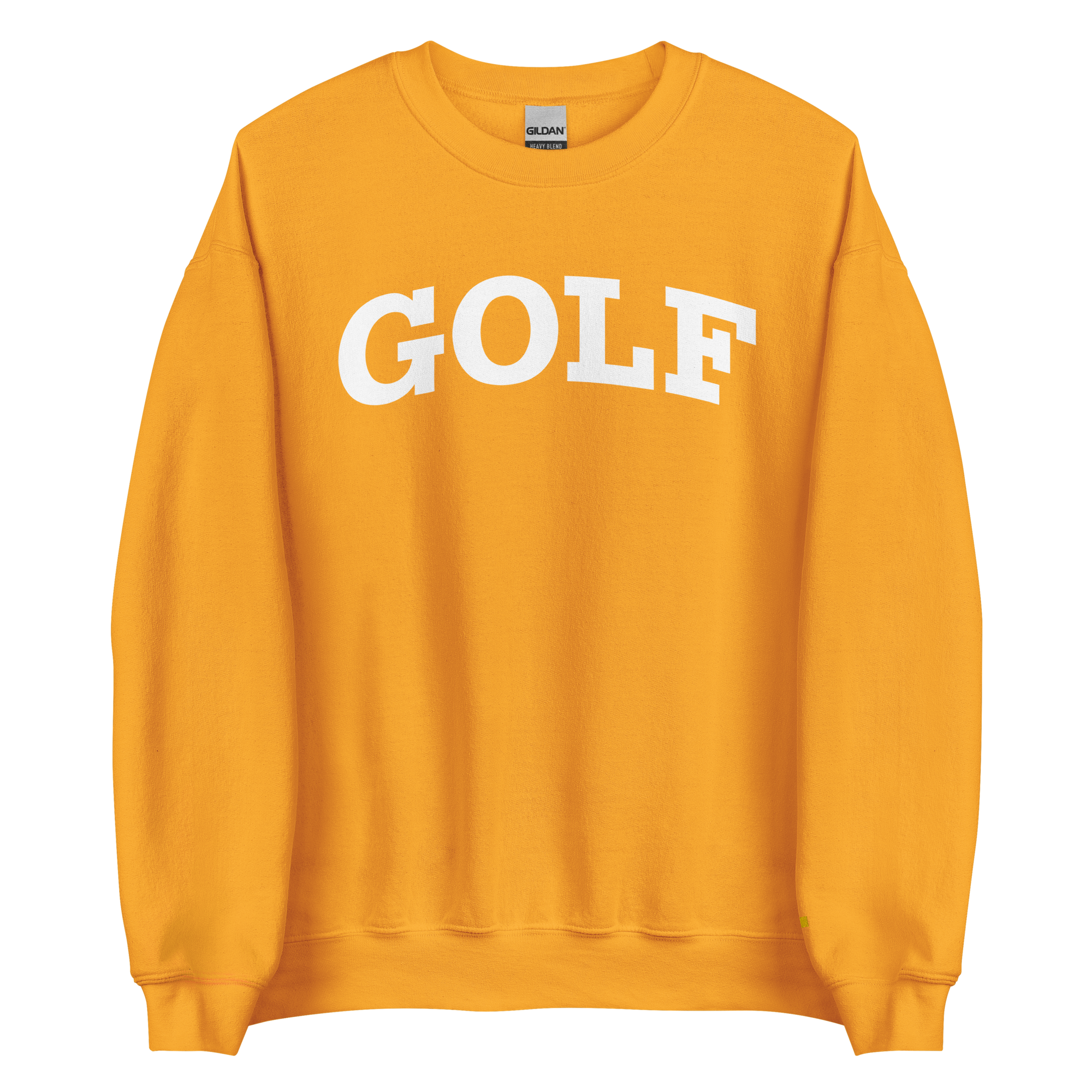 GOLF ARCH ON CHEST + YELLOW FLAG ON LEFT WRIST on unisex sweatshirt - Light Blue