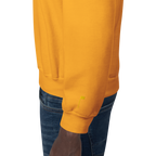 GOLF ARCH ON CHEST + YELLOW FLAG ON LEFT WRIST on unisex sweatshirt - Orange
