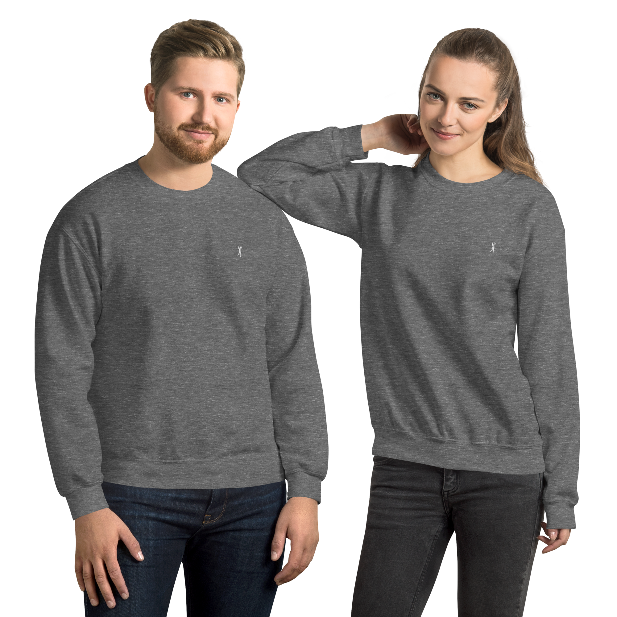 CLASSIC GOLFER on unisex sweatshirt - Charcoal